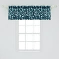 thumbnail image 2 of Ambesonne Botanic Window Valance, Forest Bouquets and Petals, 54" X 18", Turquoise and Petrol Blue, 2 of 3
