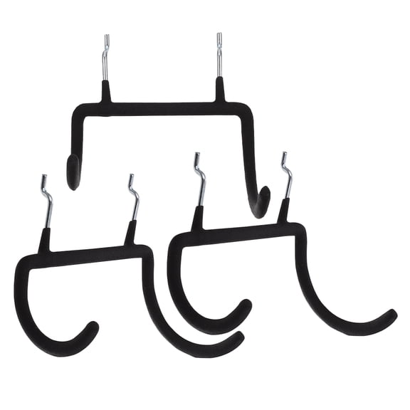 SHOWERORO 3Pcs Durable Stainless Steel Pegboard Hooks for Hanging Drill Tools
