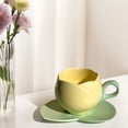 thumbnail image 3 of Fridja Clearance Under 5$ Ceramic Coffee Cup and Saucer Set Home Restaurant Tea Cup Flower Tea Cup, 3 of 5