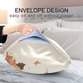 thumbnail image 4 of Yayeee Pillowcase Standard Size Set of 2 Satin Wrinkle Resistant Pillow Case, Cartoon Halloween Cat, 4 of 7