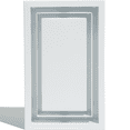 thumbnail image 1 of Fittes Framed Wall Vent [Lite+], Minimalist ABS Plastic HVAC Air Return Register Cover, Customizable Increased Airflow Solution for Home or Ceiling, 15-Min DIY Install – 12"x12" – Cotton White – 1 Pack, 1 of 14