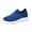 Blue, variant on Willtoo Orthopedic Shoes for Women Men Slip On Knit Sneakers Mesh Breathable Walking Shoes Non-Slip Lug Sole Casual Everyday Footwear