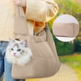 thumbnail image 4 of DAMAI Mini Dog Purse Carrier with Pockets, Warm Cute Pets Bags with Secure Harness Clip, Cat Shoulder Bag for Outings, Lightweight Puppies Bags Kennel, Trained Pets Handbag Outdoor, 4 of 9