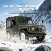 C-84 1:10 Scale RC Rock Crawler with Metal Chassis & LED Lights, 2.4G 4WD Off-Road RC Truck with Magnetic Doors & 370 Motor for Adults Hobbyists - RTR