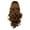 Brown, variant on Tuscom Women's Long Curly Wig with Thin Bangs & Corn Ears, High Temperature Silk Synthetic Hairpiece, Adjustable Fit, Perfect for Party & Daily Use
