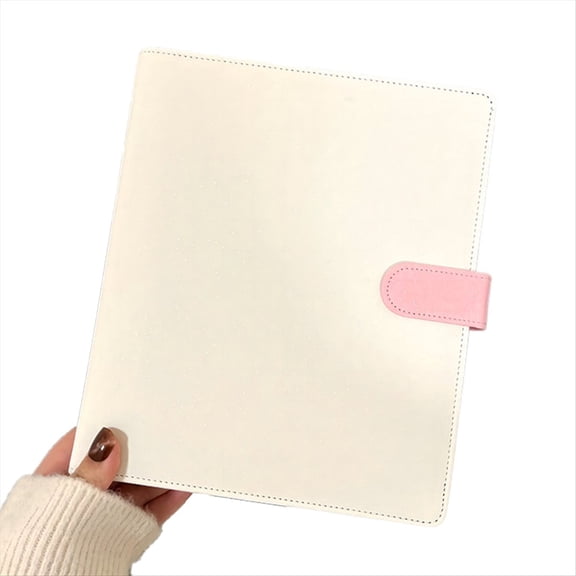 A5 Binder Photocard Holder Idol Photo Album Cards Storage Kawaii Stationery White & Pink