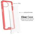thumbnail image 3 of CoverON Motorola Moto One 5G Case / Moto G 5G+ Plus Case, Clear Slim fit Lightweight Hard Phone Cover TPU, Red Bumper, 3 of 7