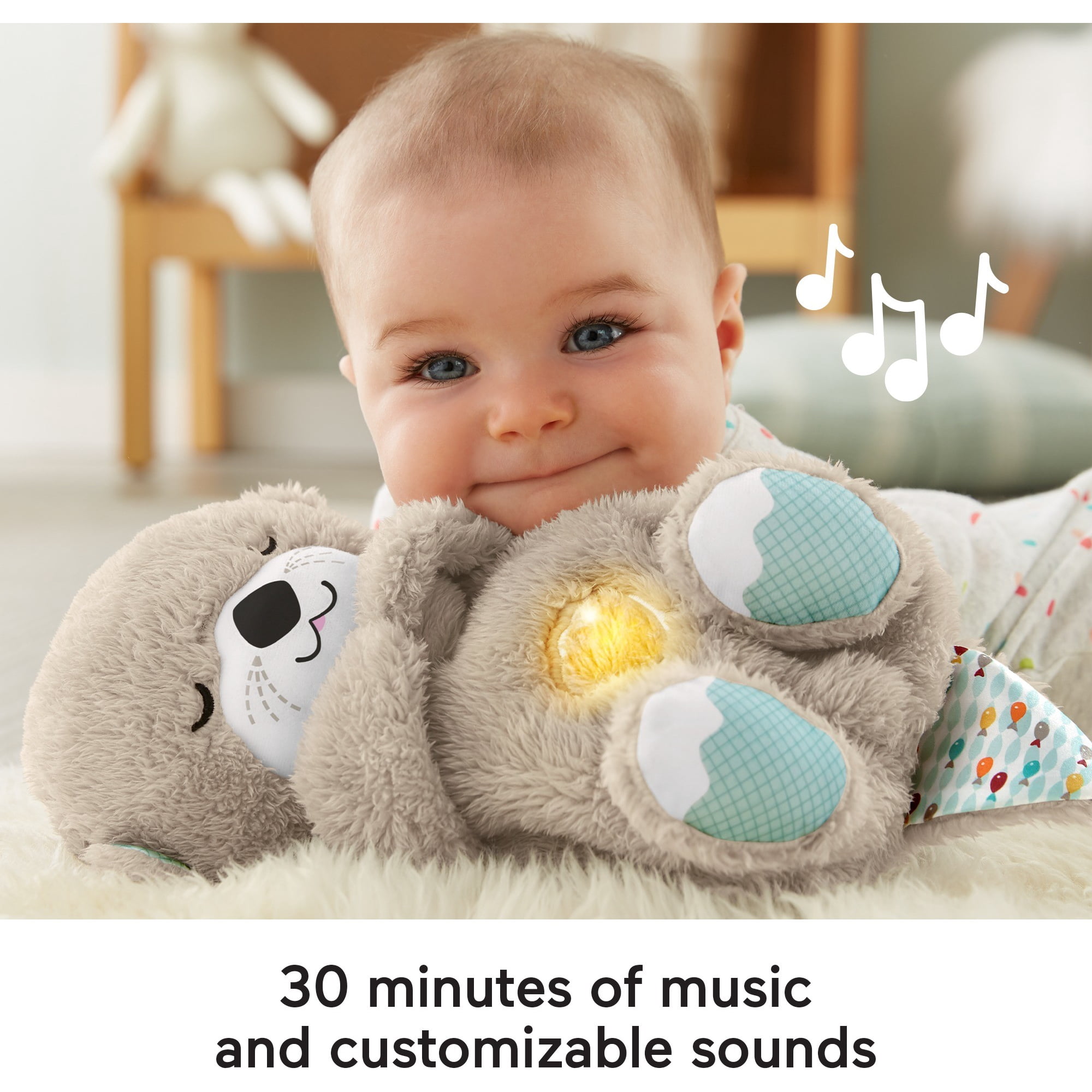 Fisher-Price Soothe 'n Snuggle Otter Baby Sound Machine with Rhythmic Breathing Motion