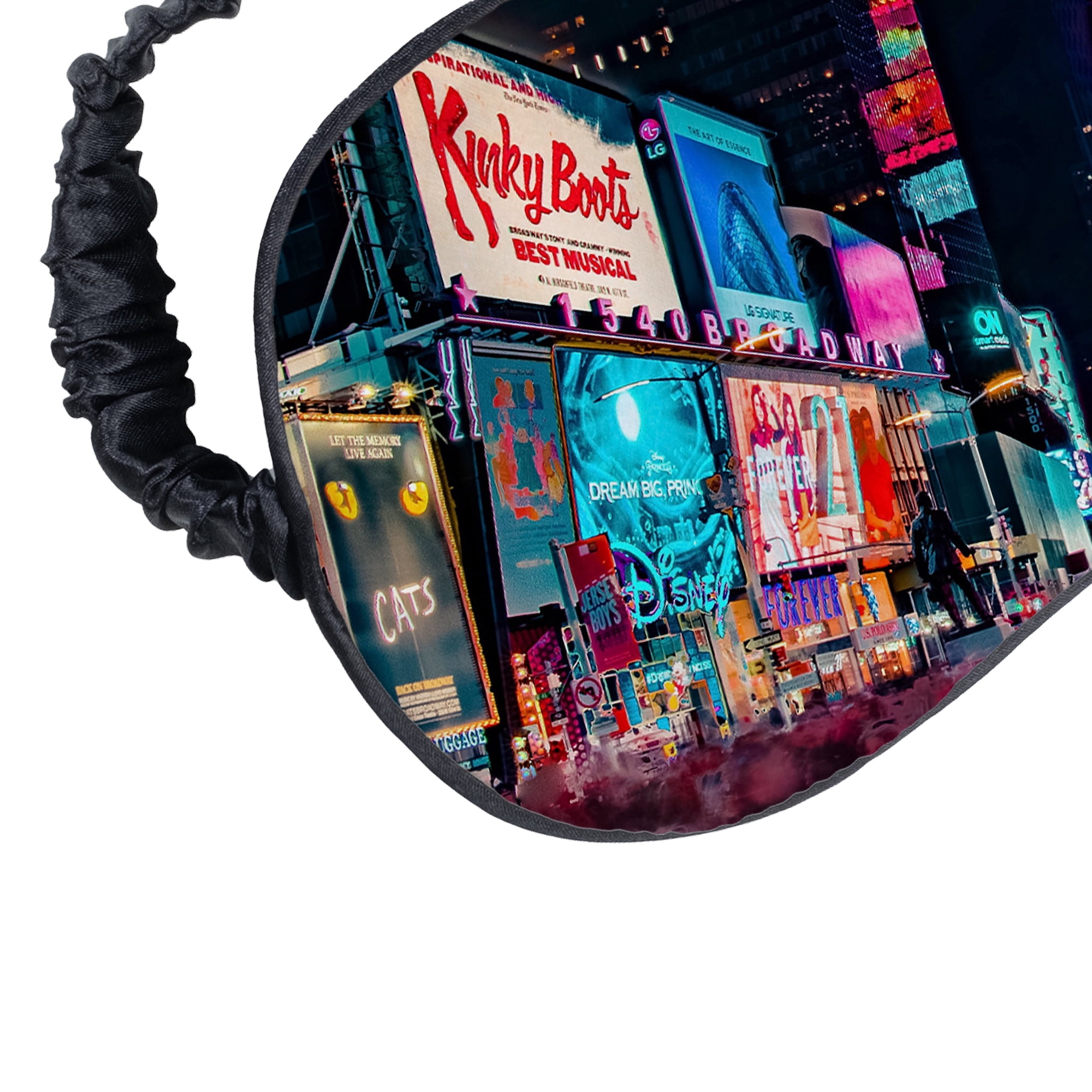 Travel Eye Mask - 10.5x7.5, With Carrying Pouch, Walmart Custom, Polyester, Unisex, Adult, Teen, Tween, Unisex