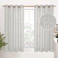 thumbnail image 1 of Natural Linen Curtains Long for Living Room Bedroom Groet Top Light Filtering Privacy Linen Textu Window Semi Sheer Drapes Panels x Natural, 1 of 6