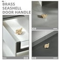 thumbnail image 3 of WHAMVOX  Decorative Knob Brass Door Handle Beach House Ocean-themed Handles, 3 of 8