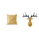 thumbnail image 1 of Funda de almohada,Fundas de cojín para sofá cama,funda cuadrada,Estatua de cabeza de ciervo,Adorno de pared con cabeza de ciervo,animal decorativo para el hogar,Cabeza de ciervo de resina, 1 of 8