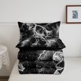 thumbnail image 5 of Manfei Sketch T-Rex Wildlife Twin Comforter Sets,Vintage Lightning Bedding Set,Gray Black,Black Reversible,2pcs,1 Comforter and 1 Pillowcase, 5 of 7
