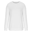 thumbnail image 4 of 2023 Sweat à Capuche Surdimensionné pour Femmes Mode Femmes Manches Longues Solides Confortable Respirant Col Rond Chandail en Molleton Costumes Halloween/noël 50 % de Réduction Liquidation, 4 of 6