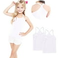 thumbnail image 4 of 2PC Summer Shirt Size 12M-13Y for Toddler Boys and Girls Sleeveless Crew Neck Solid Color Summer Saving Clerance Kids' Sports Breathable Tops White, 4 of 6