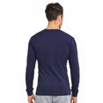 thumbnail image 3 of Cottonbell Men's Classic Waffle Knit Heavyweight Cotton Long Sleeve Thick Thermal T-Shirt Top, 3 of 4