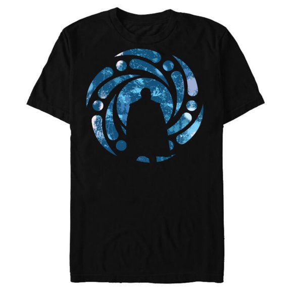 Marvel Loki He Who Remains Silhouette - Short Sleeve Blended T-Shirt for Adults – Customized-Black