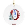 thumbnail image 1 of YHAIOGS Easter Tee Christmas Pendant Decoration Christmas Tree Car Round Acrylic Pendant Christmas Snowman 26 Letter Decorations Christmas Party Decorations 1pc, 1 of 5