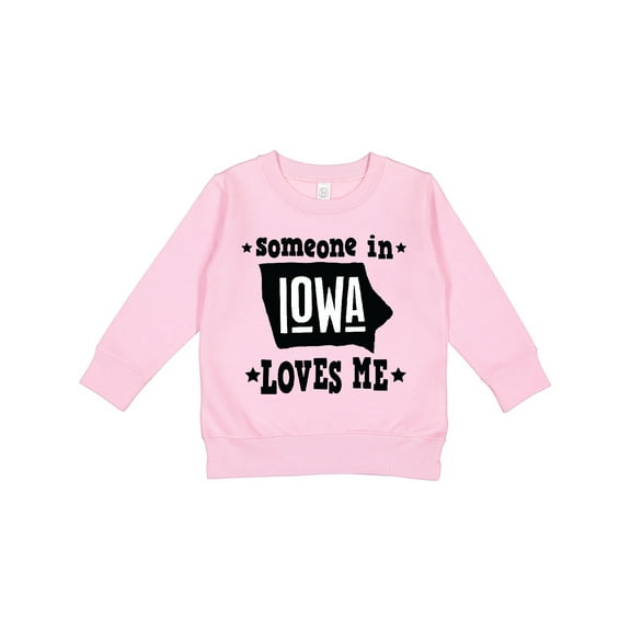 Inktastic Someone in Iowa Loves Me Souvenir Toddler Sweatshirt