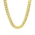 thumbnail image 2 of 7.5mm 14k Yellow Gold Semi Solid Miami Cuban Chain Size 24 inches, 2 of 4