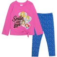 thumbnail image 5 of Disney Princess Rapunzel Jasmine Belle T-Shirt and Leggings 4 Piece Outfit Set Toddler to Big Kid, 5 of 5