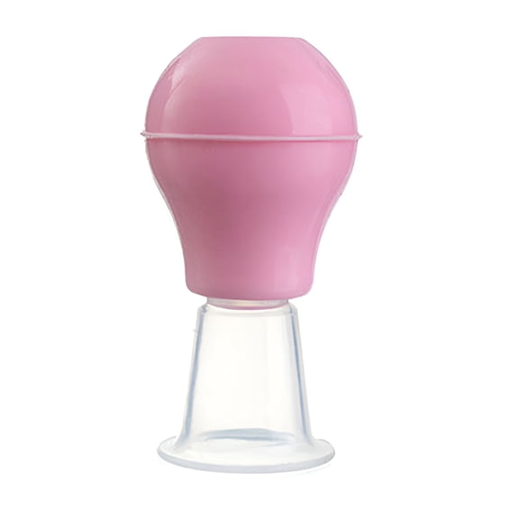 XIRQI Nipple Corrector,Nipple Sucker Nipple Puller for Inverted Flat Nipples Portable Soft Cups Correction(Pink)