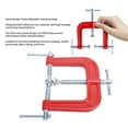 thumbnail image 3 of 3 Way Edging Clamp, 70mm Depth 3 Way C Clamp  for Furniture Making, 3 of 7