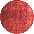 thumbnail image 1 of Ahgly Company Indoor Round Oriental Red Industrial Area Rugs, 4' Round, 1 of 4