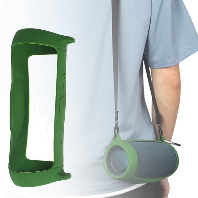 Gwong Electrónica Bolsa protectora Buena dureza a prueba de polvo Bluetooth-Compatible con altavoz Bolsa de almacenamiento de altavoz con correa de hombro para JBL CHARGE5
