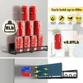 thumbnail image 3 of 2 Pack Magnetic Spice Rack for Refrigerator and Oven, Magnetic Fridge Organizers and Storage Metal Black, Strong Magnets Shelf Seasoning Organizer Gadgets, 3 of 7