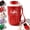 Red, variant on Coffee Vacuum Flask, 12oz Portable Coffee Vacuum Flask Cup with Lid and Handle, 316 Stainless Steel Insulated Travel Mug for Hot and Cold Drinks