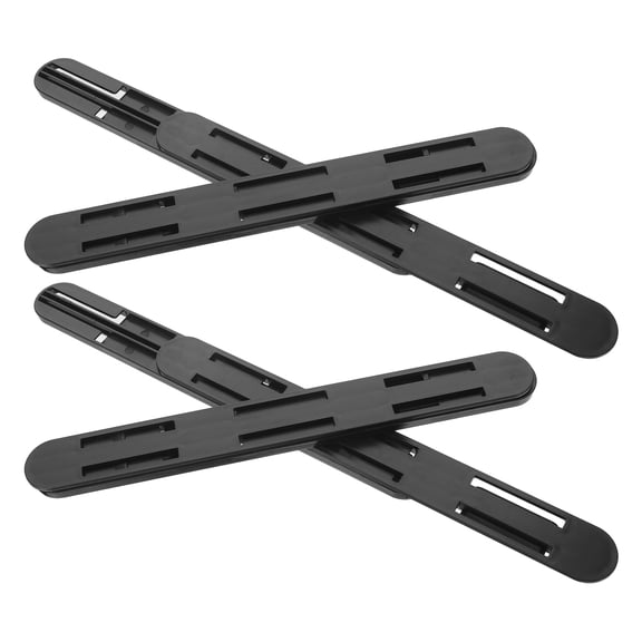 SEWOART 4Pcs Black Bottom Mount Drawer Slides Easy Install Cabinet Rails Track for Home