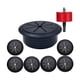 thumbnail image 1 of Kit de pasacables para gestión de cables de 2,38 pulgadas y 60 mm, fácil instalación, para montaje en pared Negro, 1 of 9