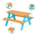 thumbnail image 3 of Teamson Kids Ensemble Table et Chaise de Pique-Nique pour Enfants Jardin Extérieur Bois Pétrole, 3 of 10