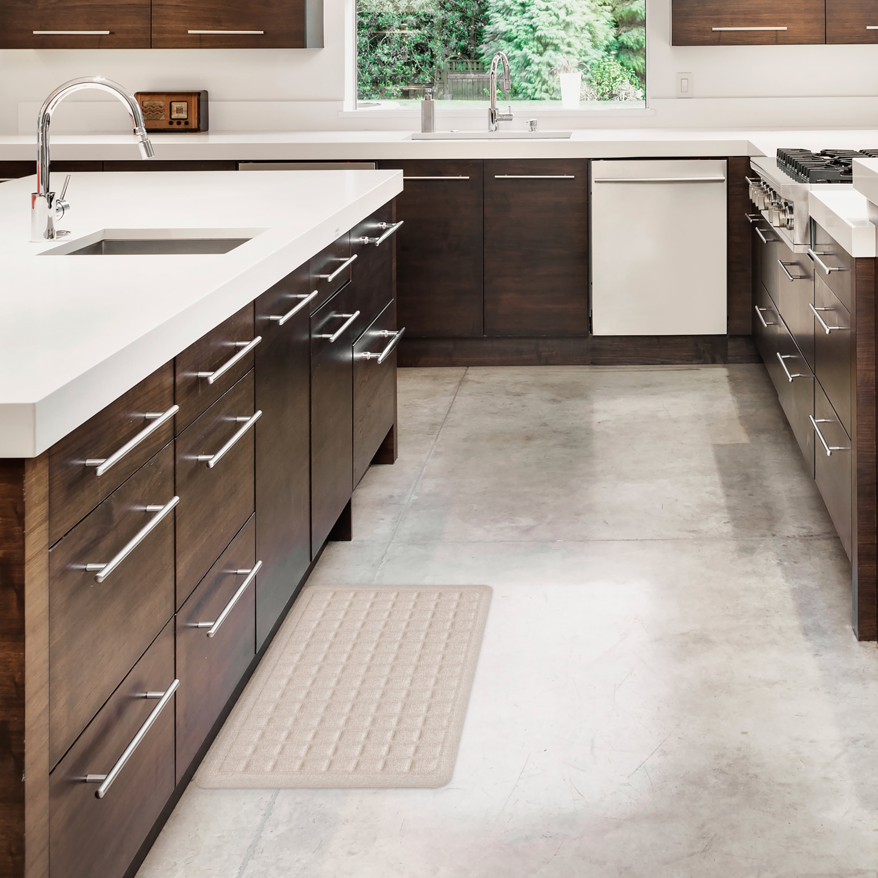 Better Homes & Gardens Gel Comfort Fallon Collection Vanilla Dream 20" x 32" Anti-Fatigue Kitchen Mat