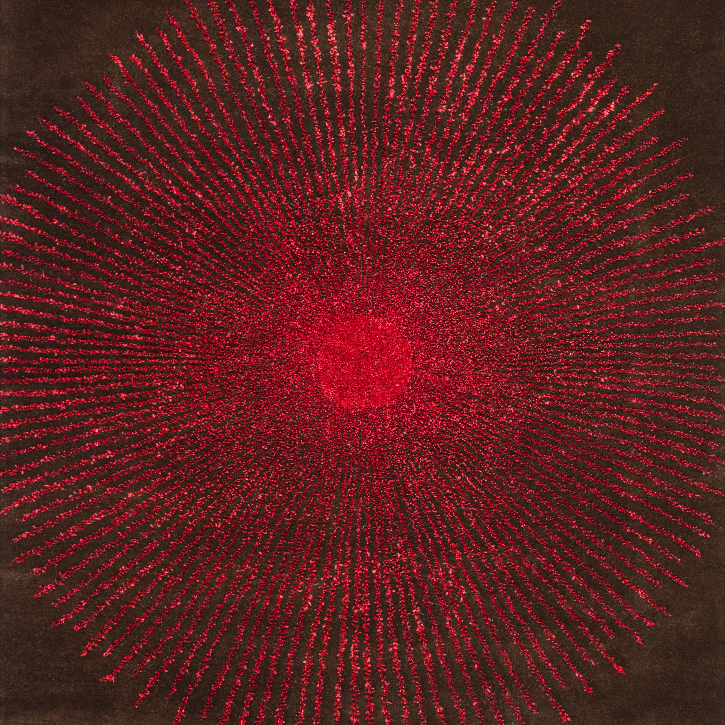 SAFAVIEH Soho Michelle Geometric Area Rug, Brown/Red, 7'6" x 9'6"