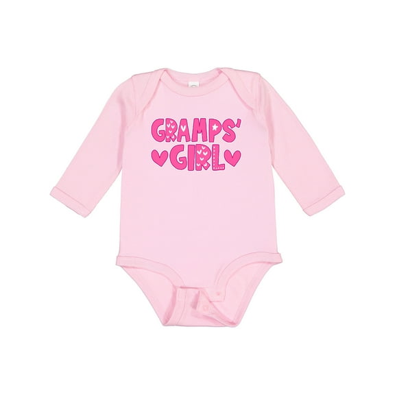 Inktastic Gramps' Girl Granddaughter Girls Long Sleeve Baby Bodysuit