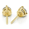 thumbnail image 3 of Diamondcapitals 4 Carat Stunning Round Moissanite Stud Earrings In 18K Yellow Gold Plated over Silver, Female, 3 of 8