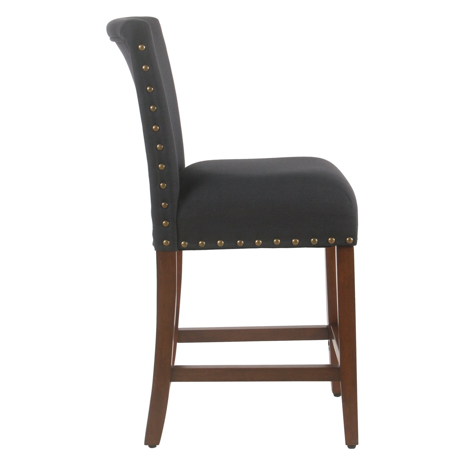 HomePop 24" Counter stool with nailheads, Multiple Colors