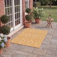 thumbnail image 3 of Safavieh Courtyard Teodor Geometric Indoor/Outdoor Area Rug, Gold, 4' x 5'7", 3 of 9