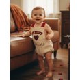 thumbnail image 5 of BemeyourBBs Newborn Baby Girl My First Valentines Day Outfit Romper Overall Heart Embroidery Bodysuit Overalls Cute Infant Spring Summer Clothes, 5 of 9