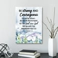 thumbnail image 3 of Be Strong and Courageous Canvas Wall Art,Bible Verse Scripture Joshua 1:9 Canvas Painting Prints for Christian Home Bedroom Office Church Religious Wall Decor, 3 of 6