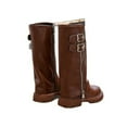 thumbnail image 5 of Hessimy ankle boots for women Girls Knee High Buckle Fashion Riding Boots Little Kid/Big Kid(Brown,3), 5 of 9
