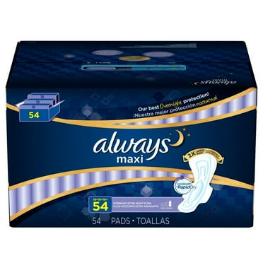 Always Maxi Overnight - Extra Heavy - 54 Count