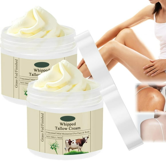 Clearance!DHALL Personal Skin CareBeef Tallow For Skin Beef Tallow Balm Tallow Face Moisturizer Unscented Organic Fed Finished Whipped Tallow Face Moisturizer Balm For Sensitive Redness Skin Care