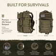 thumbnail image 3 of Kit de supervivencia de 72 horas | Bolsa para insectos de 45 litros | Equipo de supervivencia con primeros auxilios, filtro de agua, alimentos, herramientas | Camping, senderismo, equipo de preparació, 3 of 5