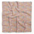 thumbnail image 1 of Bimba Pink Multi Bow & Dots Pure Silk Printed Head Bandanas Summer Neck Wrap Scarf 40 x 40 Inches, 1 of 6