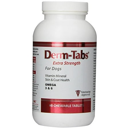 Derm-Tabs Extra Strength pour chiens (60 comprimés)