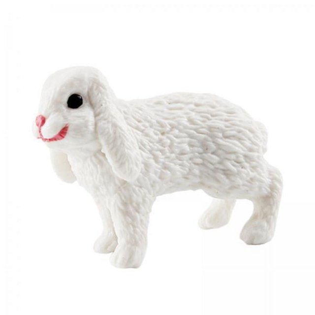 figura de conejo,Figuras de juguete de conejo Figuras de animales de ,Simulación de adorno para pastel de conejo,juguete de regalo para niños,Figura modelo de ,juguete