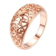 thumbnail image 5 of SmartBy Fashion Women Hollow Flower Band Handmade Finger Ring Engagement Jewelry Deor, 5 of 7